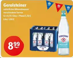 Getränke Hoffmann Gerolsteiner natürliches Mineralwasser Angebot