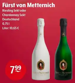 Getränke Hoffmann Fürst von Metternich Riesling Sekt oder Chardonnay Sekt Angebot