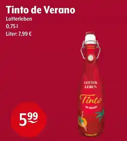 Getränke Hoffmann Tinto de Verano Lotterleben Angebot