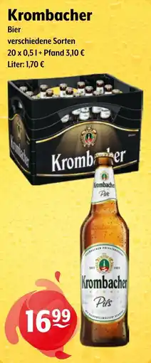 Getränke Hoffmann Krombacher Bier Angebot