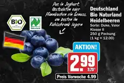 AEZ Deutschland Bio Naturland Heidelbeeren Angebot