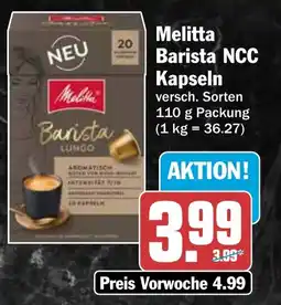 AEZ Melitta Barista NCC Kapseln Angebot