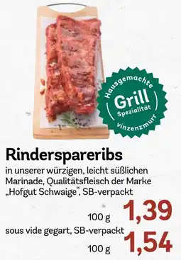 AEZ Rinderspareribs Hofgut Schweige Angebot