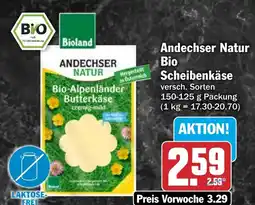 AEZ Andechser Natur Bio Scheibenkäse Angebot