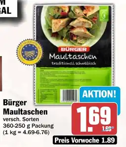 AEZ Bürger Maultaschen Angebot
