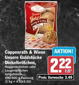 AEZ Coppenrath & Wiese Unsere Goldstücke Dinkelbrötchen Angebot