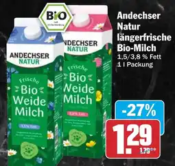 AEZ Andechser Natur Bio-Weide-Milch Angebot