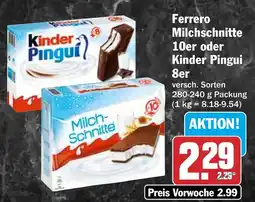 AEZ Ferrero Milch-Schnitte Angebot