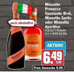 AEZ Mionetto Prosecco Spumante Brut Angebot