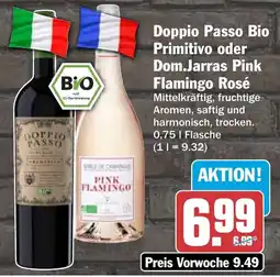 AEZ Doppio Passo Bio Primitivo oder Dom.Jarras Pink Flamingo Rosé Angebot