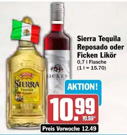 AEZ Sierra Tequila Reposado oder Ficken Likör Angebot