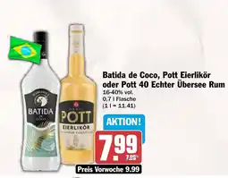 AEZ Batida de Coco, Pott Eierlikör oder Pott 40 Echter Übersee Rum Angebot