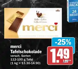 AEZ merci Tafelschokolade Angebot