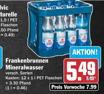 AEZ Frankenbrunnen Mineralwasser Angebot