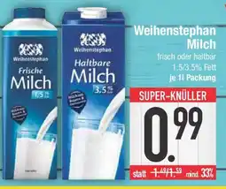 E-Center Weihenstephan Milch Angebot