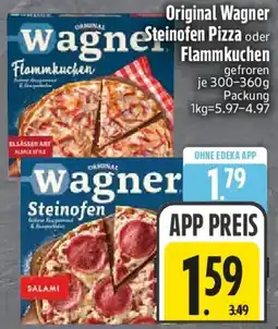 Edeka Original Wagner Steinofen Pizza oder Flammkuchen Angebot