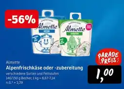 KONSUM Almette Alpenfrischkäse Angebot