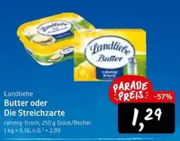 KONSUM Landliebe Butter oder Die Streichzarte Angebot