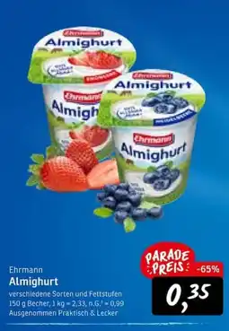 KONSUM Ehrmann Almighurt Angebot