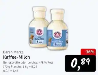 KONSUM Bären Marke Kaffee-Milch Angebot