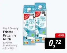 KONSUM Frische Fettarme Milch Angebot