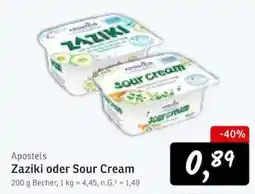 KONSUM Apostels Zaziki oder Sour Cream Angebot