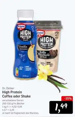 KONSUM Dr. Oetker High Protein Coffee oder Shake Angebot