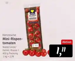KONSUM Herzstücke Mini-Rispen-tomaten Angebot