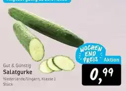 KONSUM Gut & Günstig Salatgurke Angebot