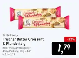 KONSUM Tante Fanny Frischer Butter Croissant & Plunderteig Angebot