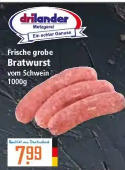 Klaas und Kock drilander Frische grobe Bratwurst vom Schwein Angebot