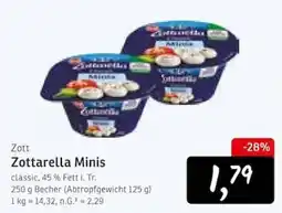 KONSUM Zott Zottarella Minis Angebot