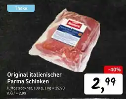 KONSUM Original italienischer Parma Schinken Angebot