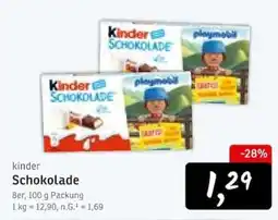 KONSUM Kinder Schokolade Angebot