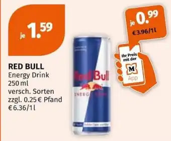 Müller RED BULL Energy Drink Angebot