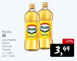 KONSUM Mazola Öl Angebot