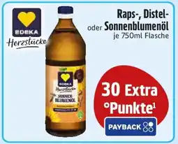 Edeka EDEKA Herzstücke Raps-, Distel- oder Sonnenblumenöl Angebot