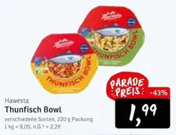 KONSUM Hawesta Thunfisch Bowl Angebot
