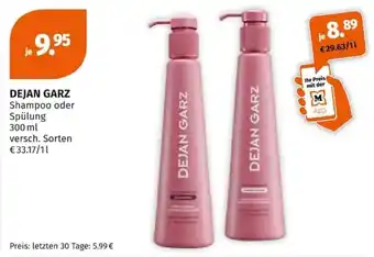 Müller DEJAN GARZ Shampoo oder Spülung Angebot