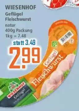 Klaas und Kock WIESENHOF Geflügel Fleischwurst Angebot