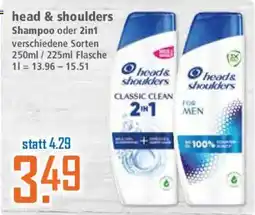 Klaas und Kock head & shoulders Shampoo oder 2in1 Angebot