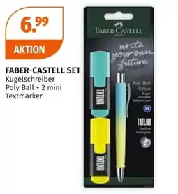 Müller FABER-CASTELL SET Kugelschreiber Poly Ball + 2 mini Textmarker Angebot