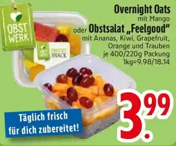 Edeka Overnight Oats oder Obstsalat „Feelgood" Angebot