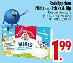 Edeka Rotkäppchen Minis oder Sticks & Dip Angebot