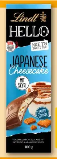REWE Center Lindt Hello Japanese Cheesecake Angebot