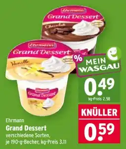 Wasgau Ehrmann Grand Dessert Angebot