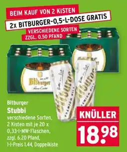 Wasgau Bitburger Stubbi Angebot