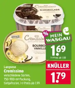 Wasgau Langnese Cremissimo Angebot