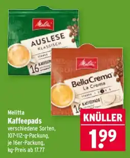 Wasgau Melitta Kaffeepads Angebot