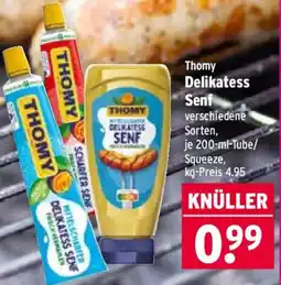 Wasgau Thomy Delikatess Senf Angebot